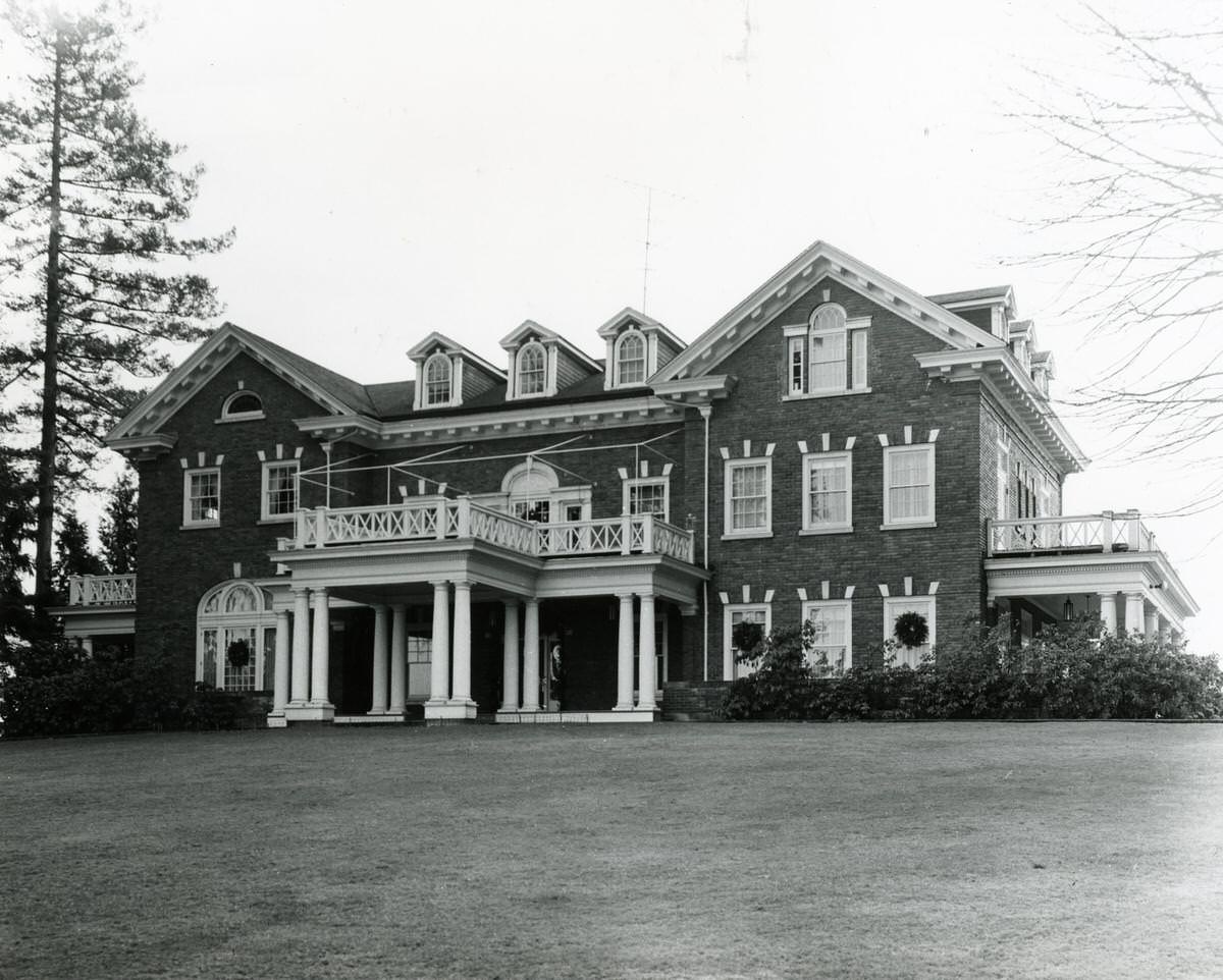 #20 Exterior of the Governor’s Mansion, located in Olympia, Washington, 1958