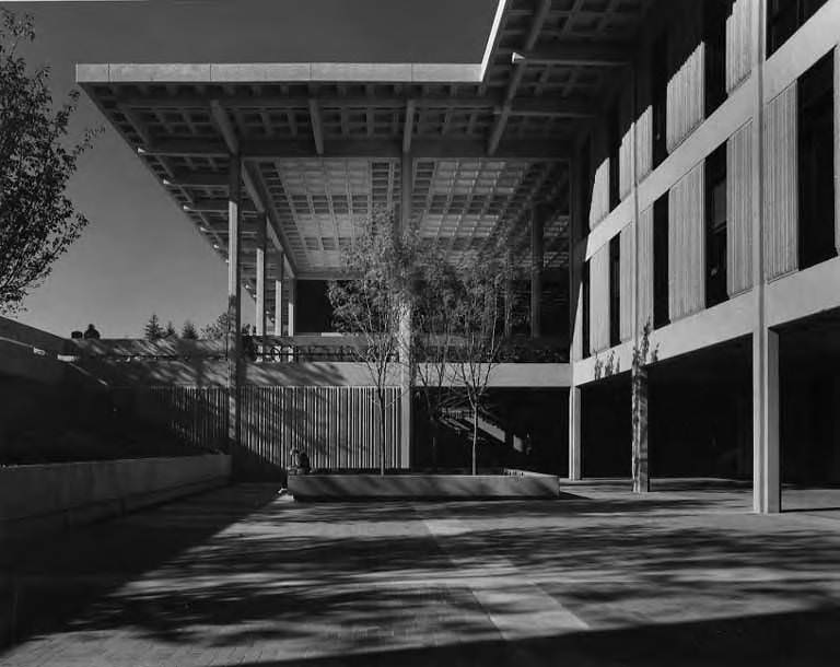 #13 Evergreen State College Library exterior detail, Olympia, Washington, 1975