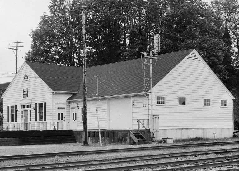 #14 Northern Pacific Burlington Northern railroad station, Olympia, 1973