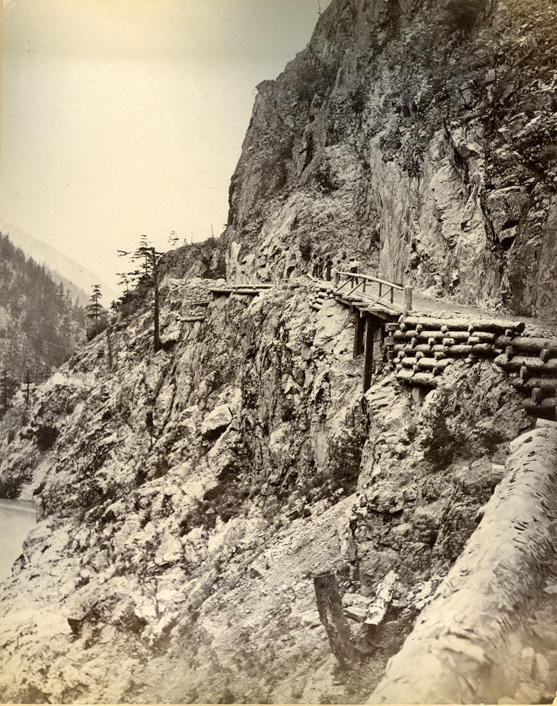 #7 Nicaragua Bluff, Cariboo Wagon Road, 1870