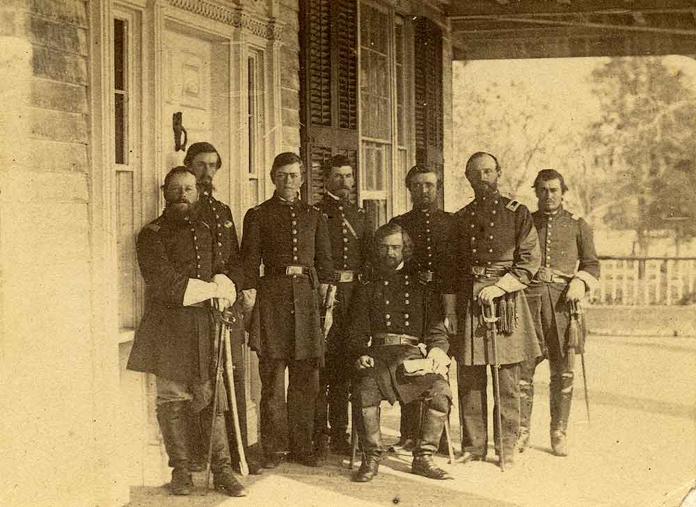 #9 General Isaac Ingalls Stevens and staff, 1870