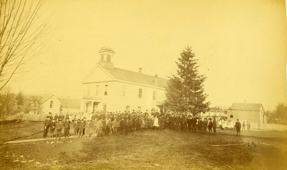 #12 Students of Olympia Central School, Olympia, 1882