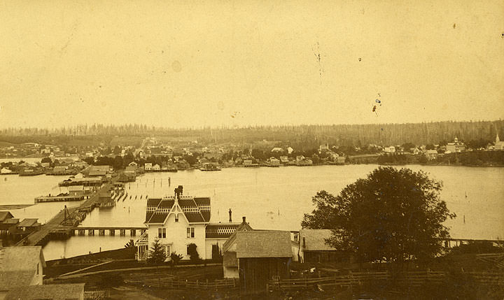 #17 View of Olympia from West Side and Percival House, 1880s