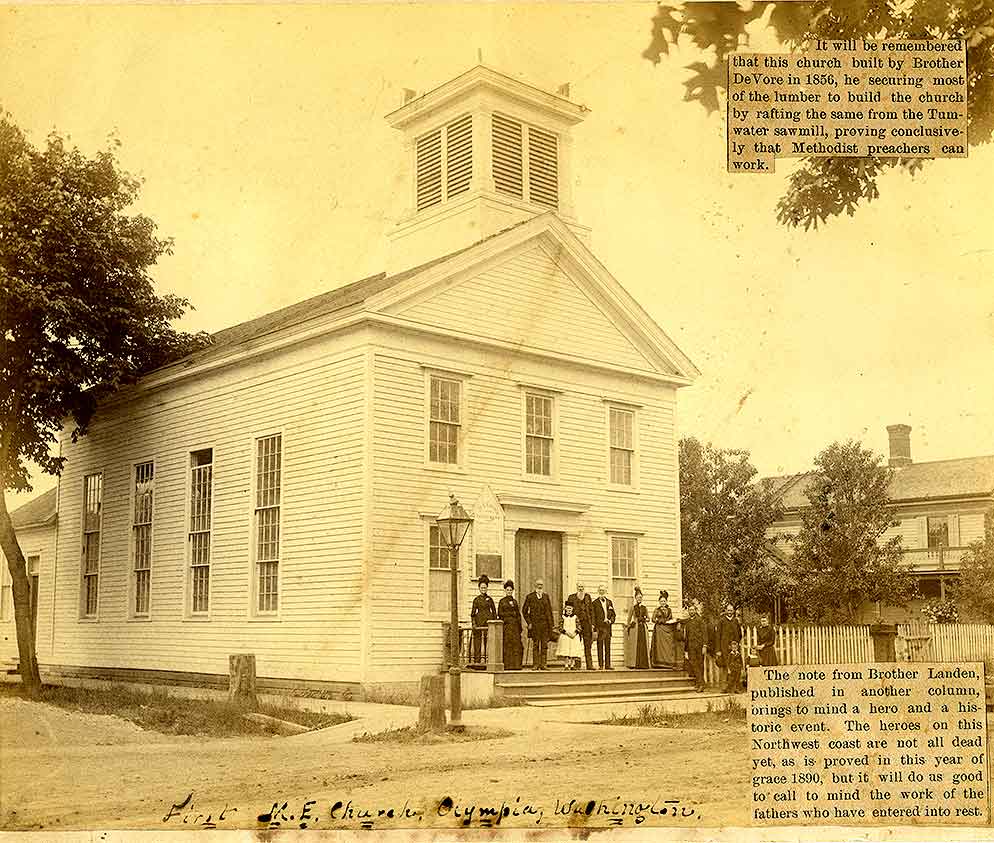 #39 The First Methodist Church, Olympia, 1870s.