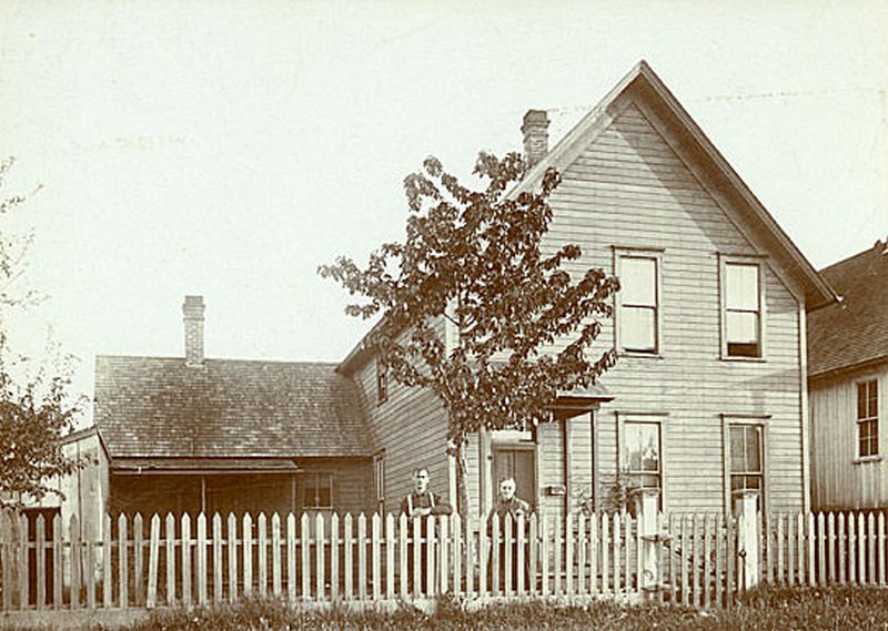 #31 Hawthorne home with Mrs. Hawthorne and Otis, 1889