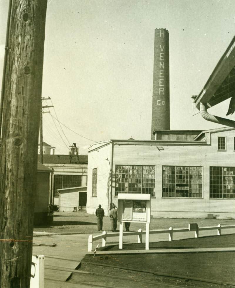 #36 Damage to Veneer company after 1949 earthquake.