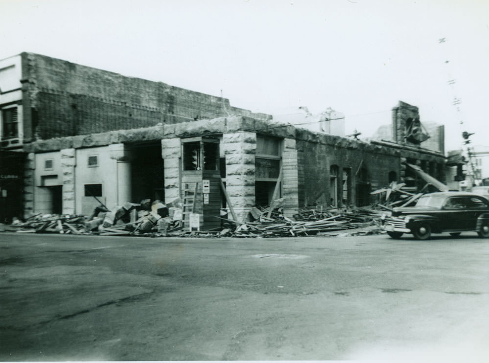 #2 Demolition of Kneeland Hotel after 1949 earthquake