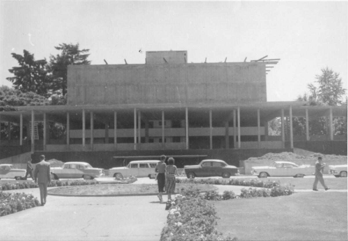 #7 Pritchard Building under construction, 1958
