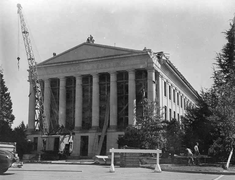 #29 Earthquake damaged Insurance Building, Olympia, April 1949