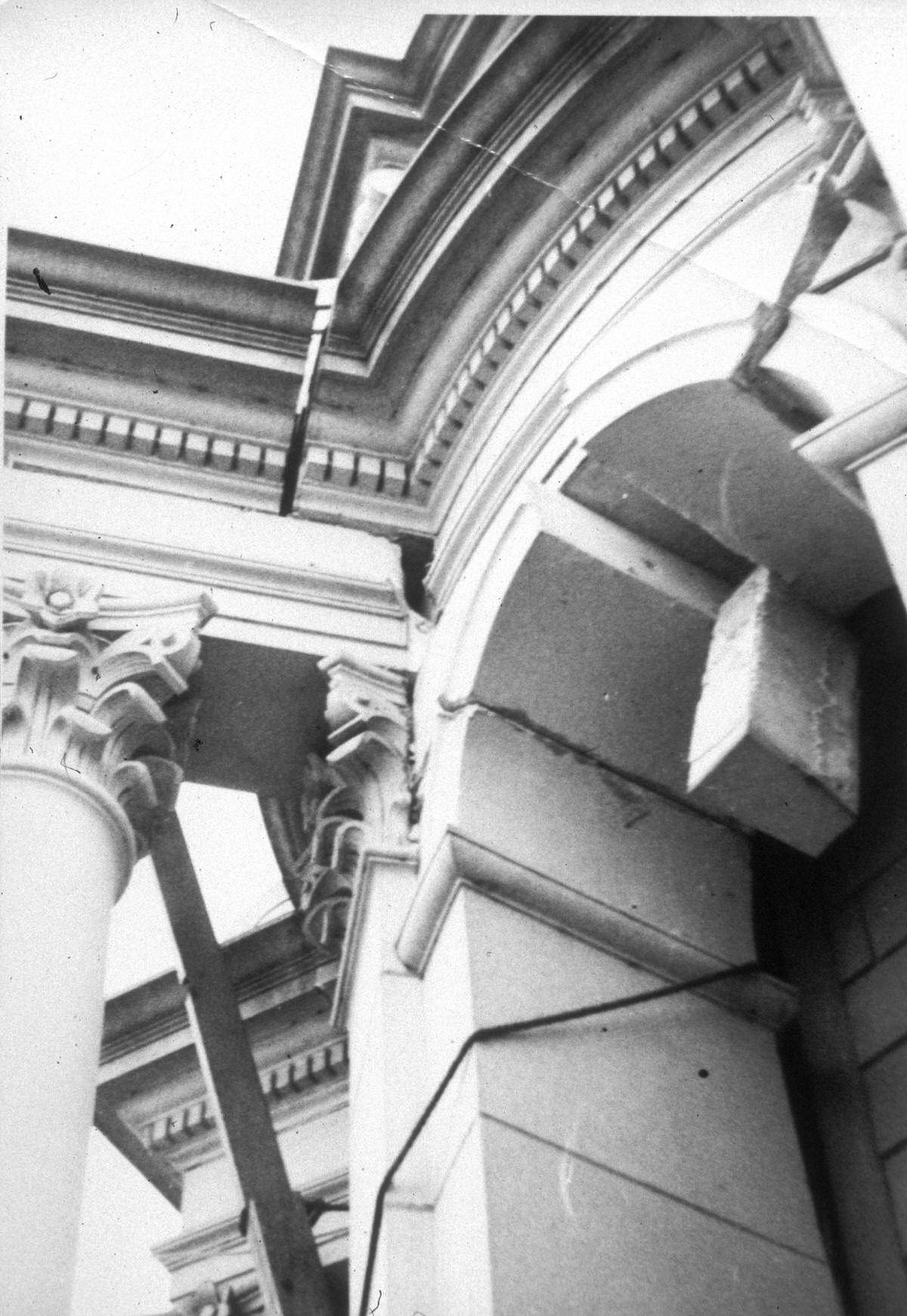 #6 Repairing the Legislative Building’s cupola, 1949