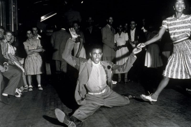 #12 Lindy Hoppers swing dancing, 1941.