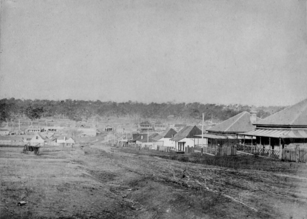 #154 Toowoomba at the time of the opening of the railway from Ipswich, 1865