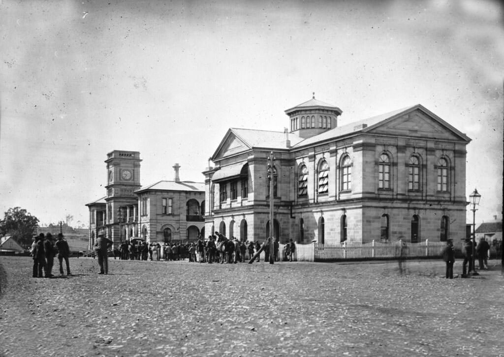 #158 Post Office and Court House, Margaret Street, Toowoomba, 1880