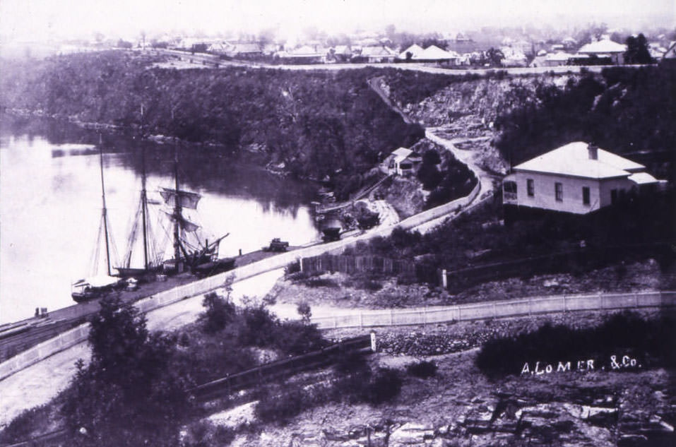 #178 Kangaroo Point – View Over Looking Dock Street 1885