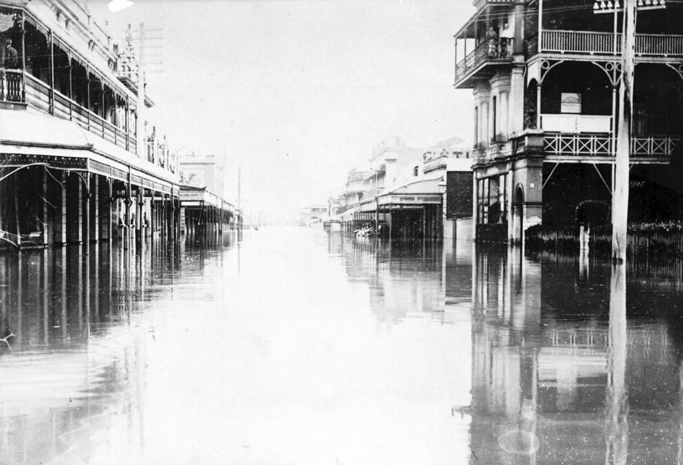 #23 Flooded Margaret Street, Brisbane, February 1893