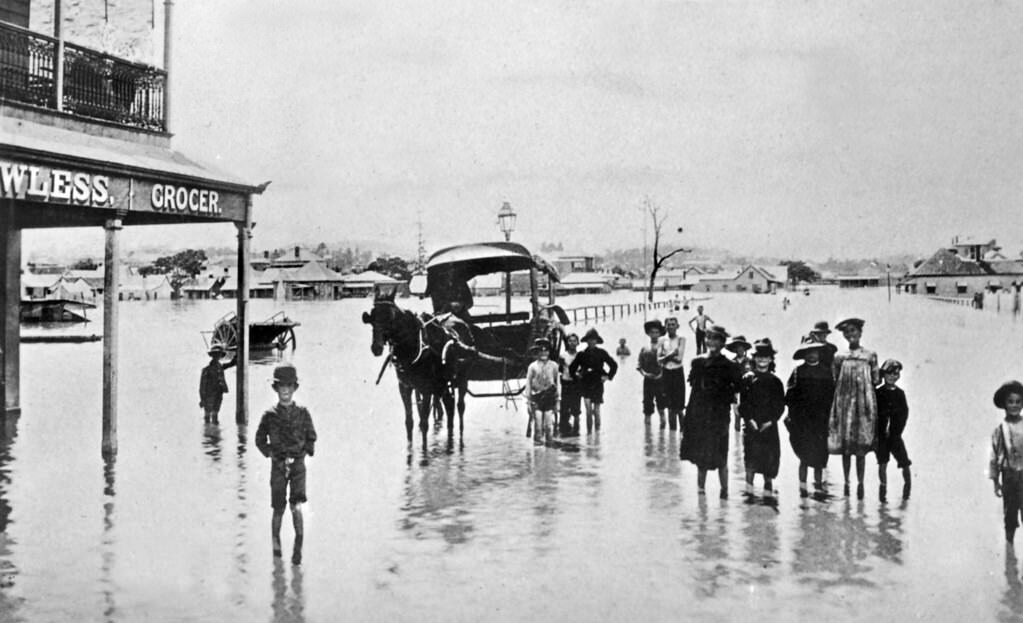 #12 James Street, Fortitude Valley during The Brisbane Flood of 1893