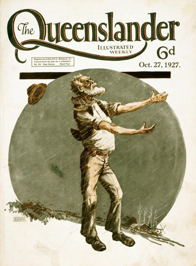 #1 Illustrated front cover from The Queenslander, 27 October 1927