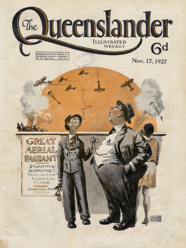 #15 Illustrated front cover from The Queenslander, November 17, 1927
