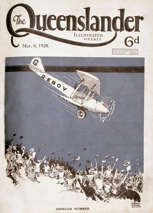 #18 Illustrated front cover from The Queenslander March 8, 1928