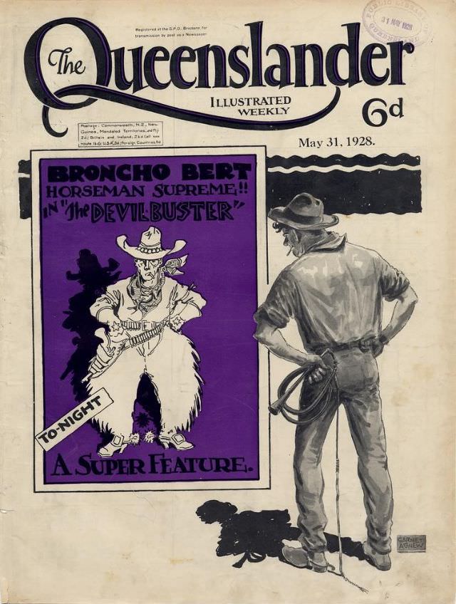 #28 Illustrated front cover from The Queenslander, May 31, 1928