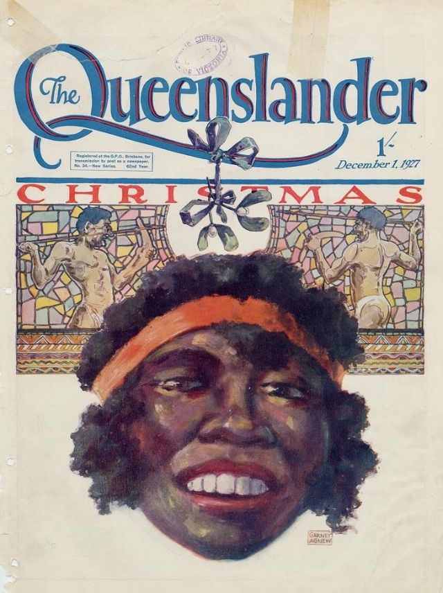 #3 Illustrated front cover from The Queenslander, December 1, 1927