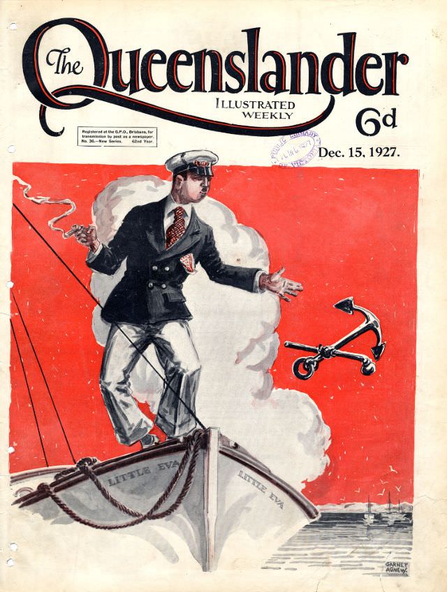 #4 Illustrated front cover from The Queenslander, December 15, 1927