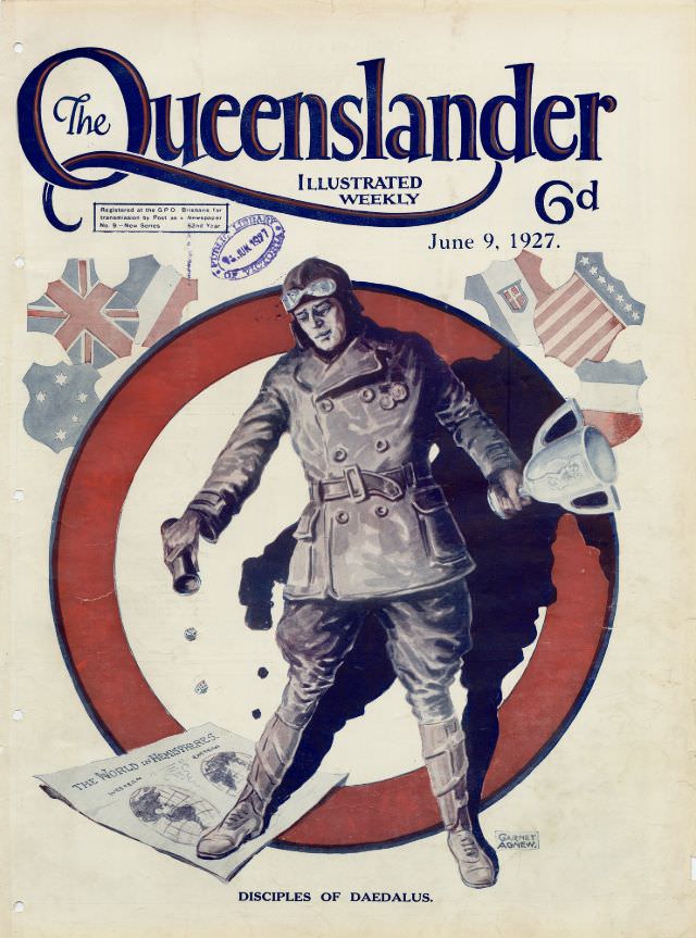 #9 Illustrated front cover from The Queenslander, June 9, 1927