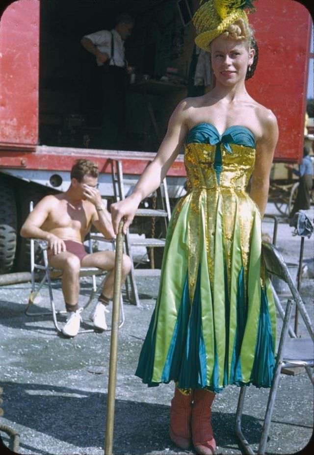 #16 Alzana in costume for Gold Rush tableau