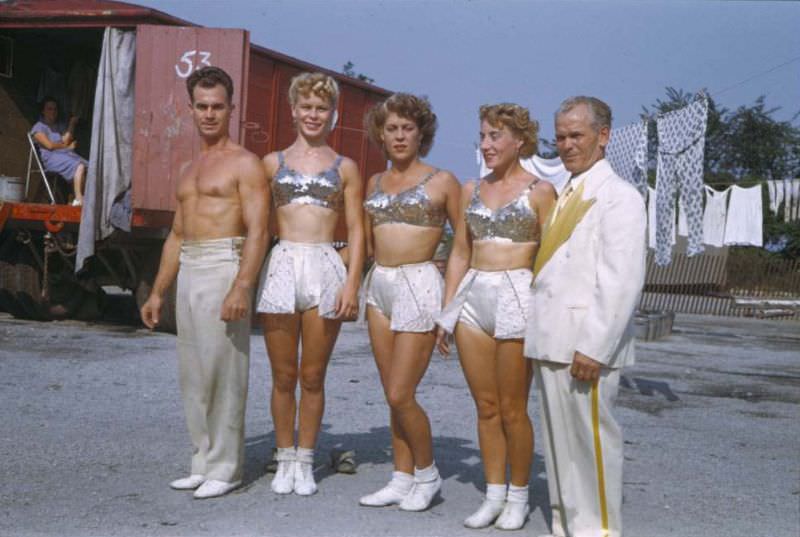 #2 All five Alzanas Highwire performers at Ringling Circus