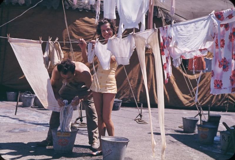 #5 Flying Concello doing some washing