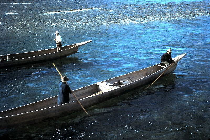 #26 Boats used by cormorant fishers on Nagara River, Gifu