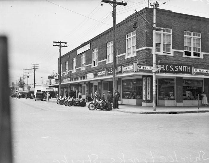 #187 Exterior of building, southwest corner of S. Pecos and E. Commerce Streets, San Antonio, 1937