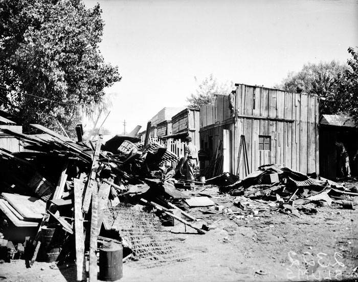 #34 Demolition of houses near Vera Cruz and San Jacinto Streets, 1939