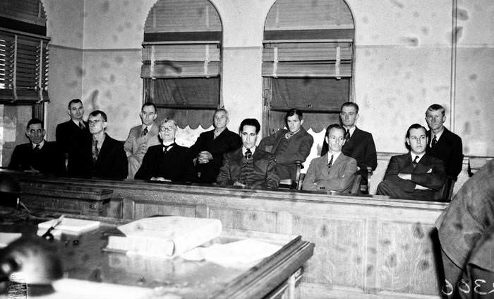 #20 Members of the jury for the Maury Maverick poll tax trial, 1939