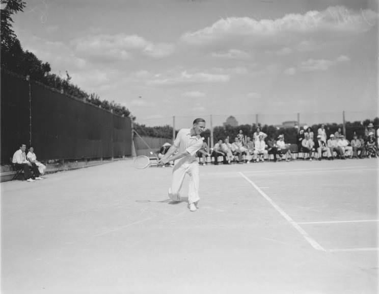 #86 Portrait of tennis player John Bromwich, 1937
