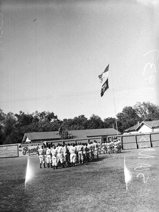 #26 San Antonio Missions on the outfield of Tech Field, 1937