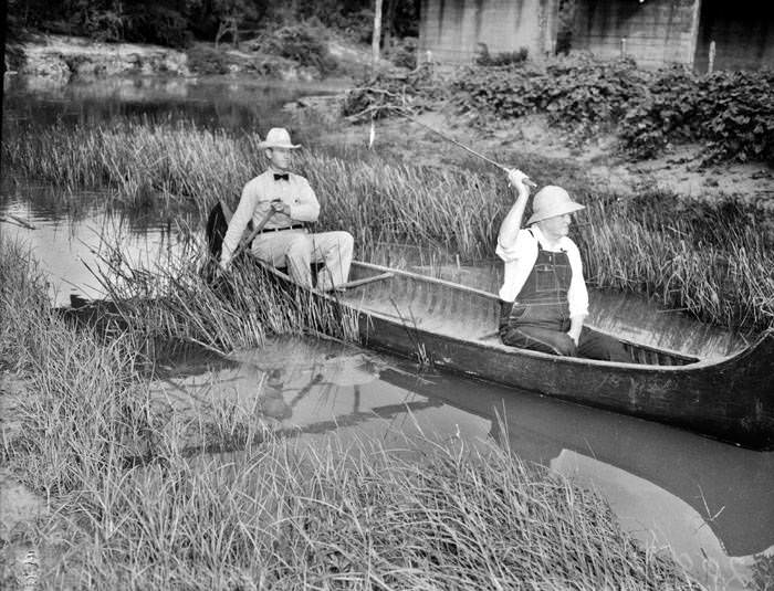 #93 John Nance Garner and Ross Brumfield fishing, 1939