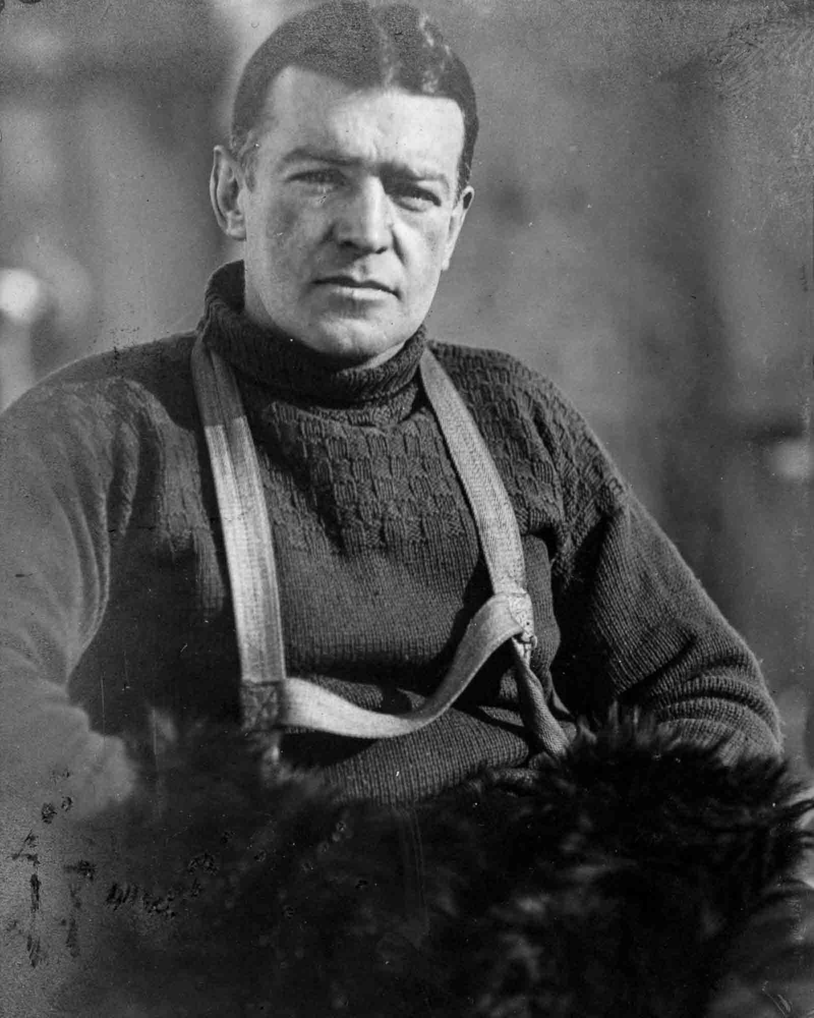 #2 Ernest Shackleton, leader of the Imperial Trans-Antarctic Expedition.