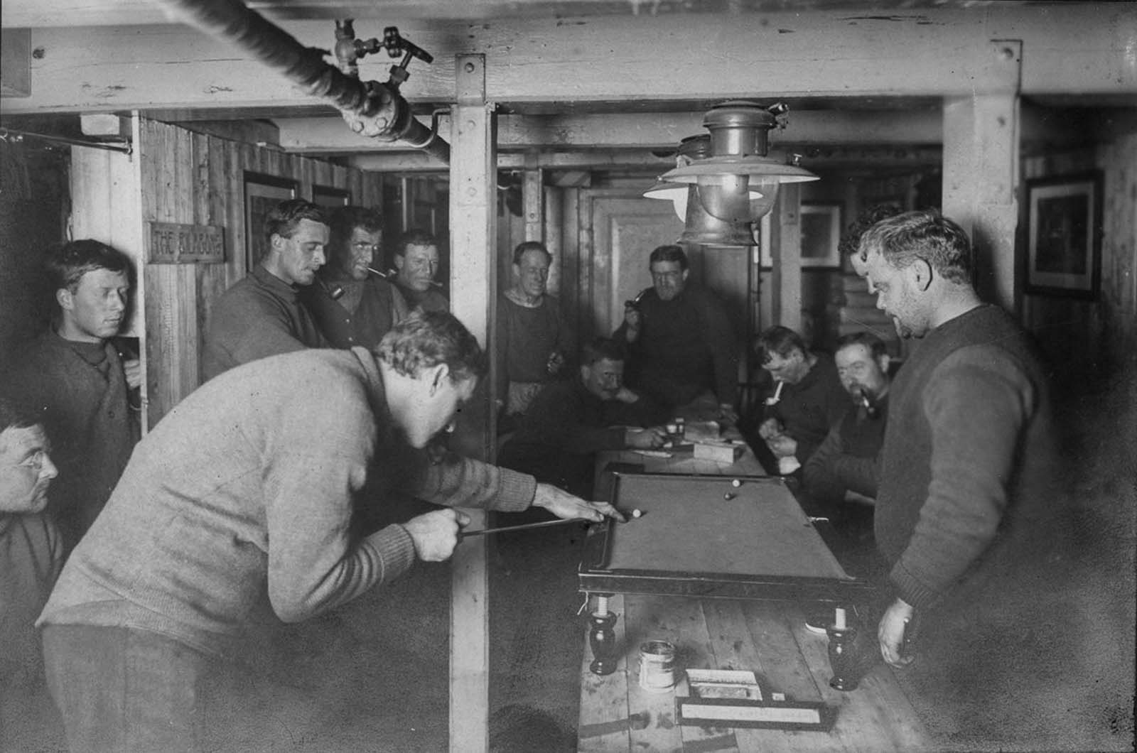 #21 Evening amusements in “The RItz” aboard the Endurance.