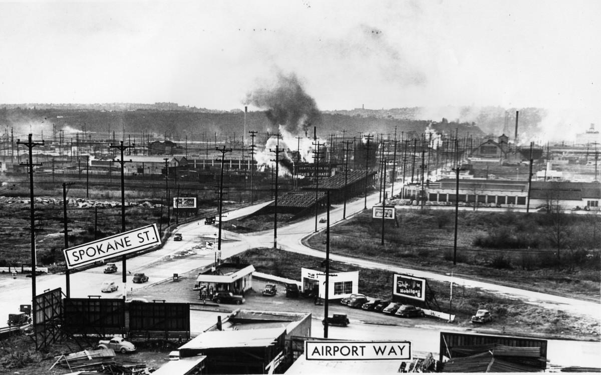 #57 Spokane Street and Airport Way in Seattle, 1920s