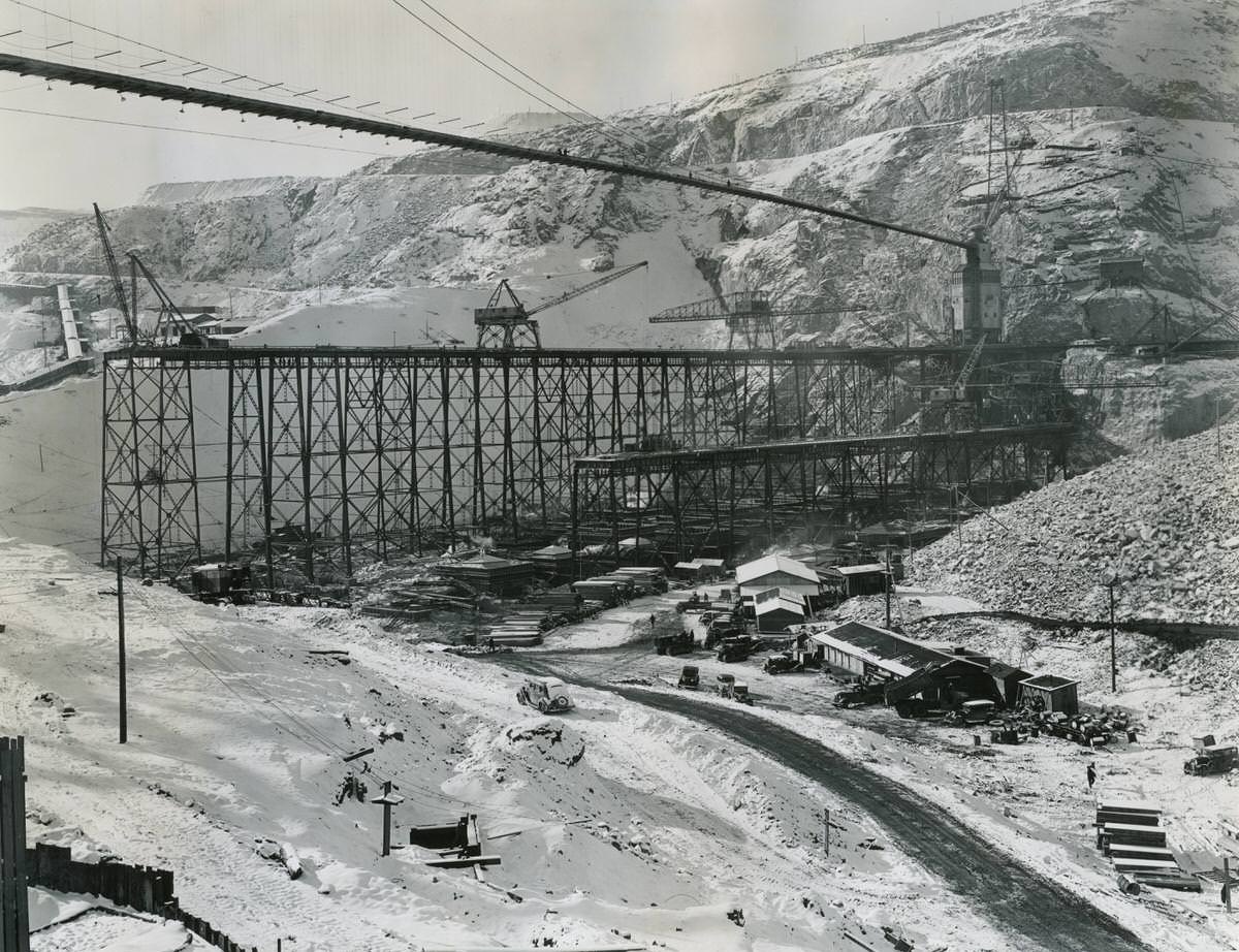 #53 Grand Coulee Dam construction, Spokane, 1937