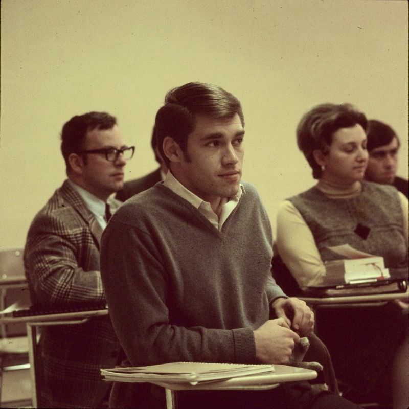 #8 Students in class, December 1969
