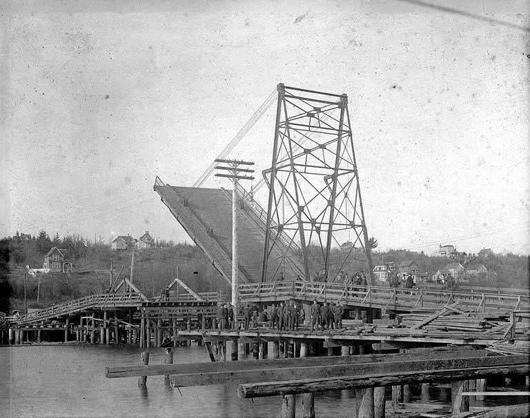 #12 Drawbridge in Olympia, Washington, 1900