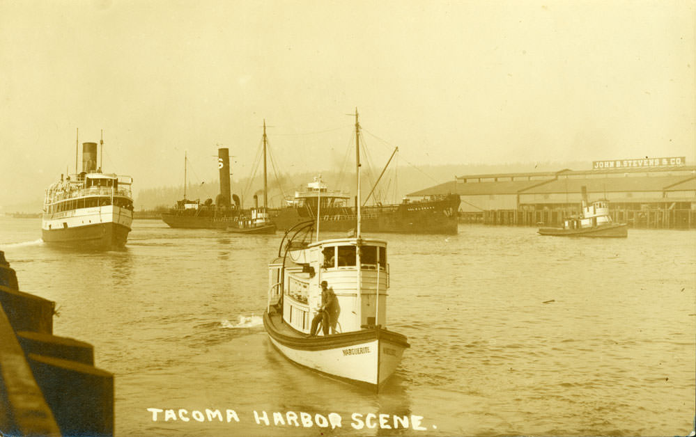 #31 Tacoma Harbor Scene, 1908