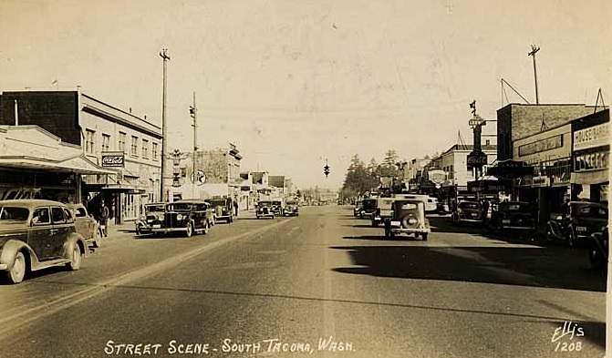#14 Street Scene, South Tacoma, 1937
