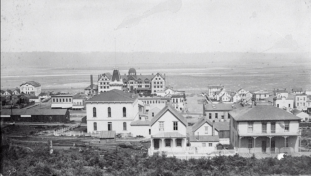 #11 Tacoma, looking toward Tacoma Hotel from 9th and D St, 1884