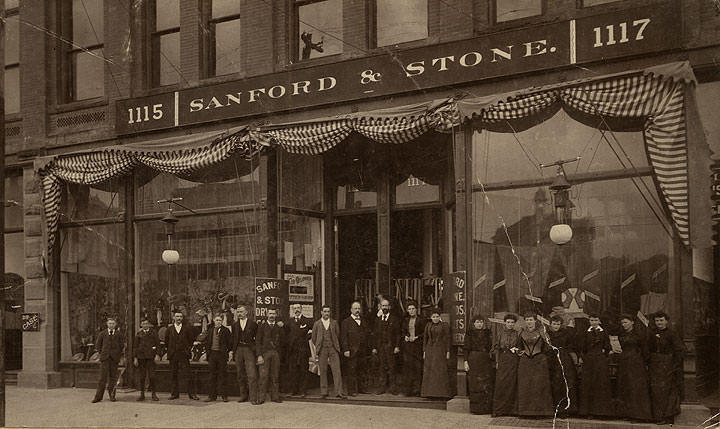 #34 Sanford & Stone, Dry Goods, 1115-1117 Tacoma Avenue South, Tacoma, 1891