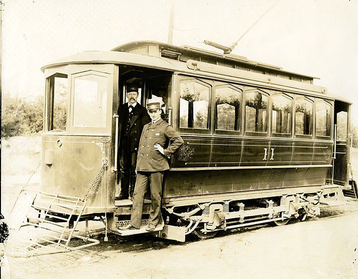 #54 Mr Darland, Conductor, Streetcar no. 11, Tacoma Railway & Power Company, 1905