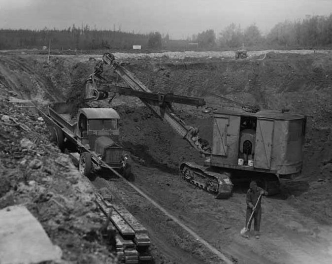 #31 Tacoma Narrows Bridge Construction, 1939