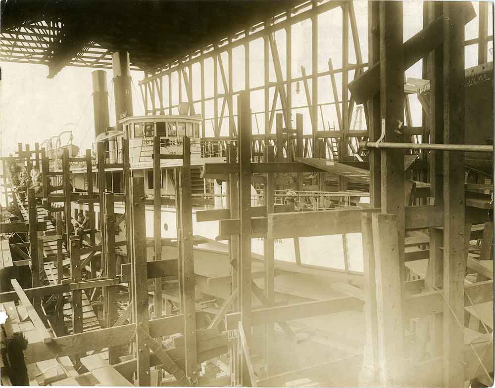 #97 S.S. Tacoma under construction, 1913